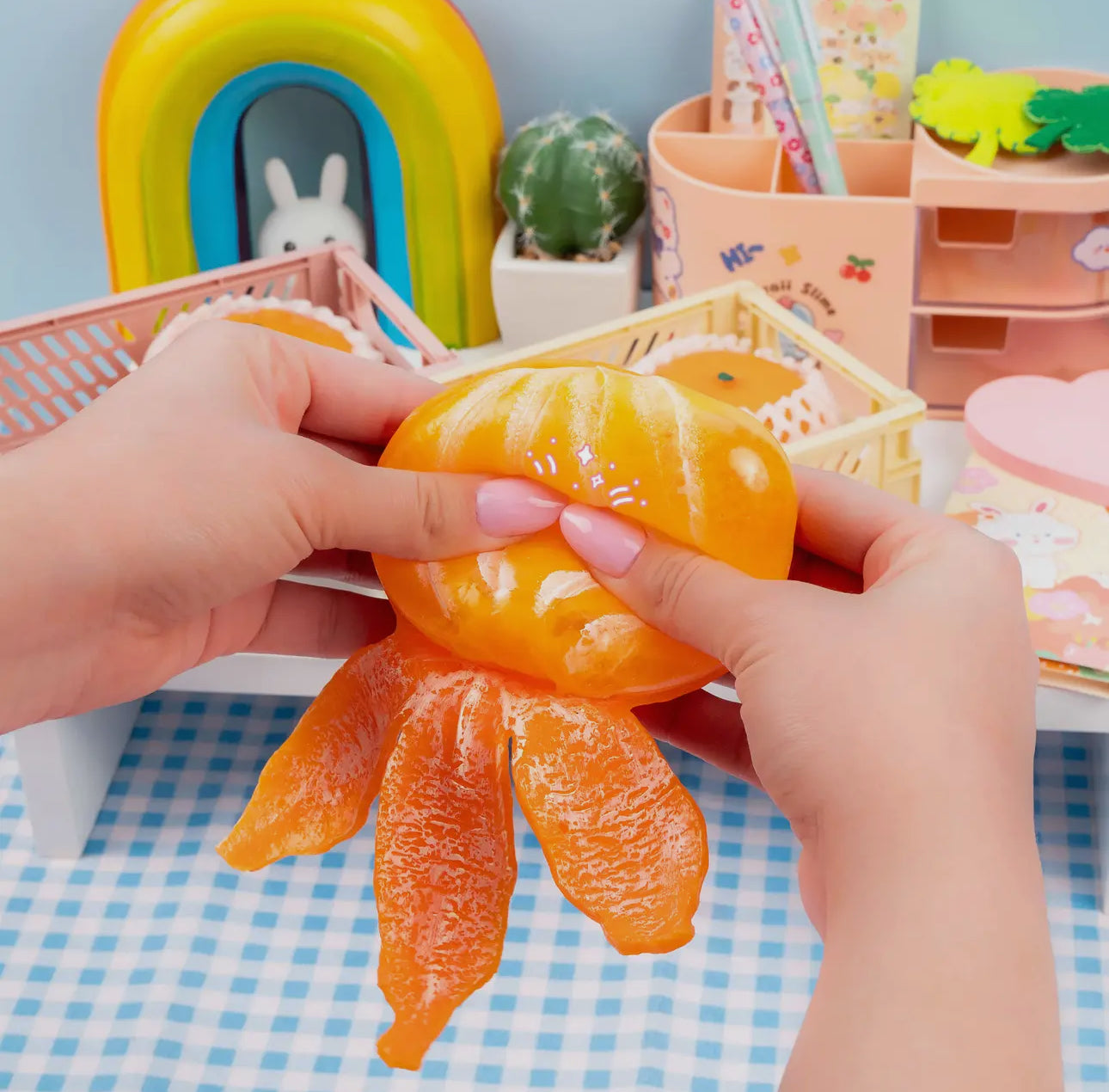 Kawaii Vegetable Market Tangerine Cutie Peeling Fidget Sensory Toy