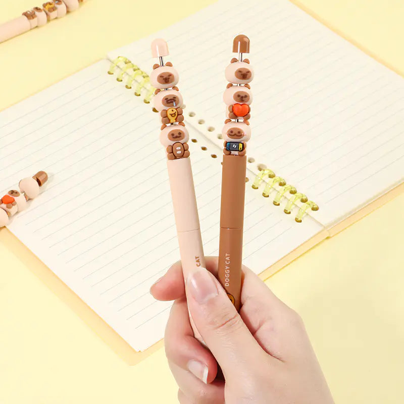 Doggy Cat Stackable Bead Pen