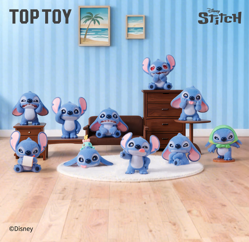 Top Toy Disney Stitch Emoji Series Figures Blind Box