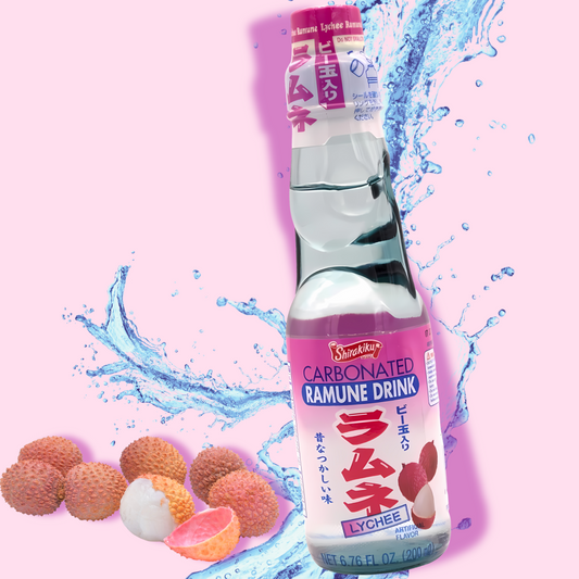 Ramune Lychee, 6.76oz Glass Bottle