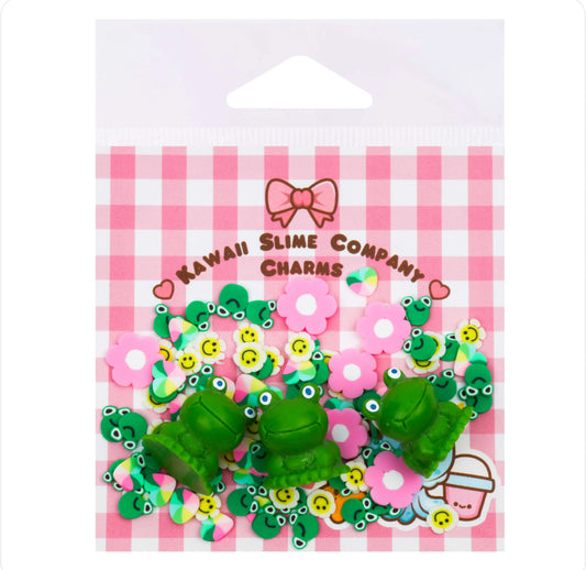 Kawaii Frogger Friends Slime Topper Charm Bag