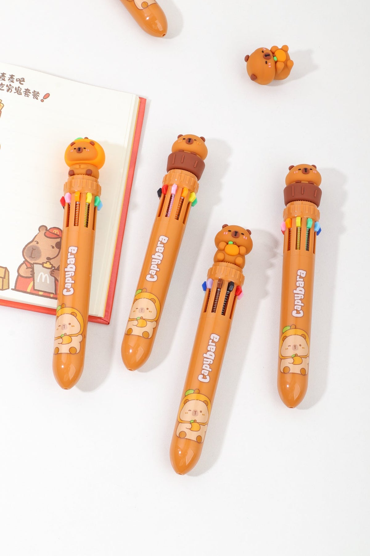 CAPYBARA 10-Color Retractable BALL Pen