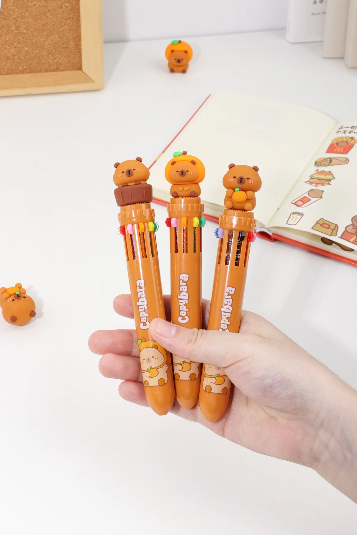 CAPYBARA 10-Color Retractable BALL Pen