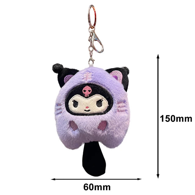 Sanrio Japan Characters Kawaii 5" Plush Keychain Backpack Charm Doll