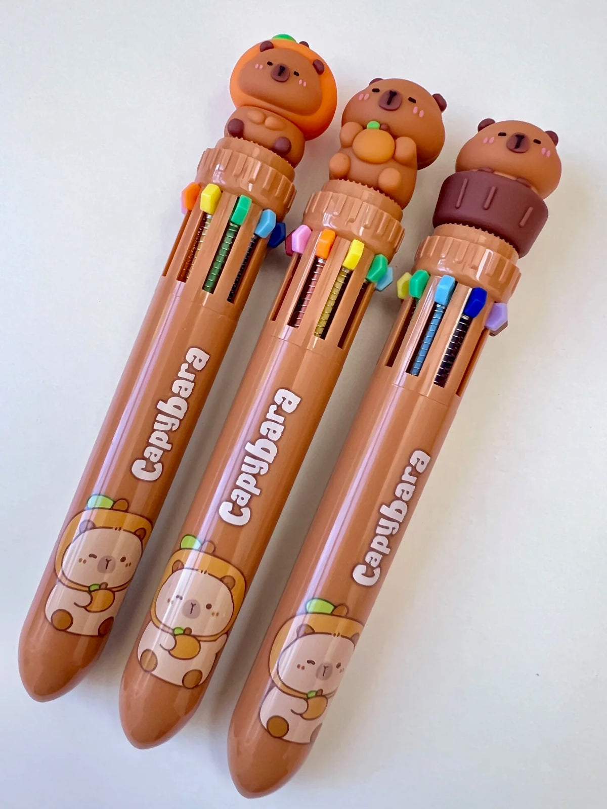 CAPYBARA 10-Color Retractable BALL Pen