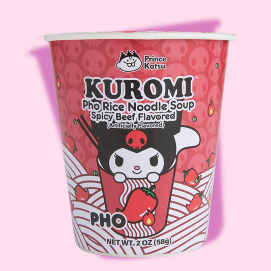 Kuromi Spicy Beef Pho Noodle Soup Cup