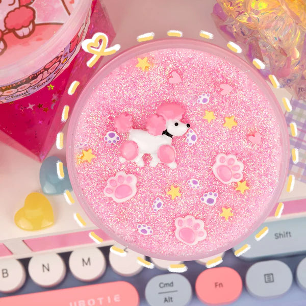 Kawaii Slime Co. Fuzzy Pink Poodle Cloud Slime