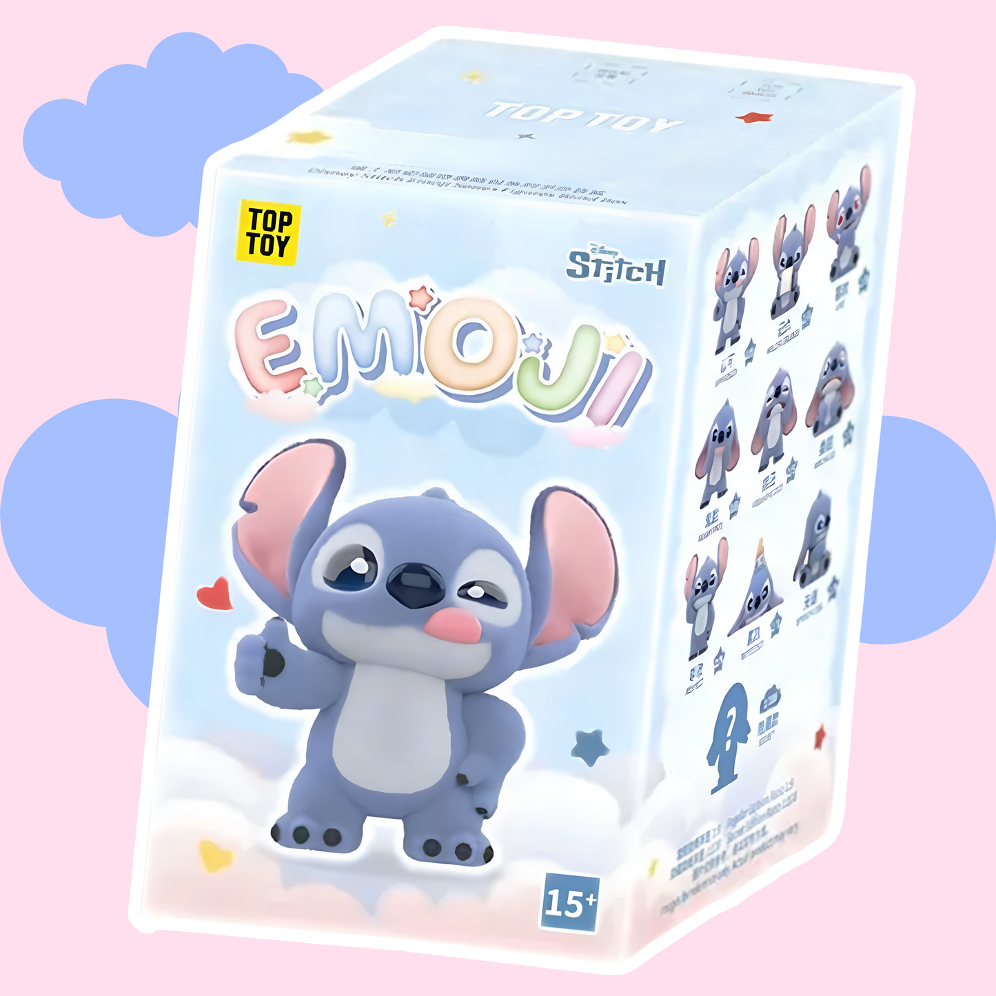 Top Toy Disney Stitch Emoji Series Figures Blind Box