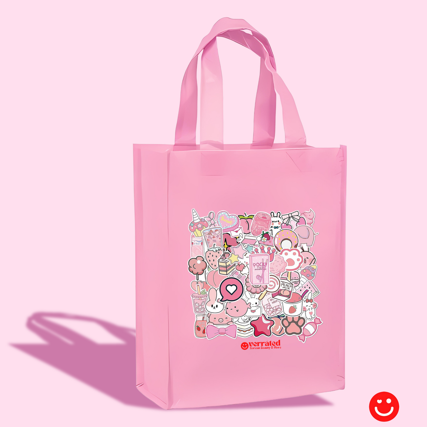 Free with in-Store Purchase of $9.99 or more. REUSABLE OVERRATED SHOPPER /TOTE