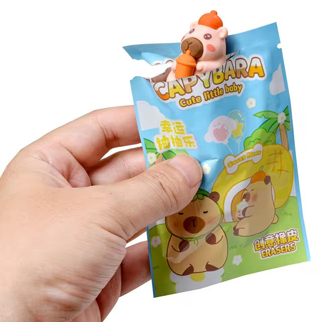 Kawaii Little Baby Capybara Eraser Blind Bag