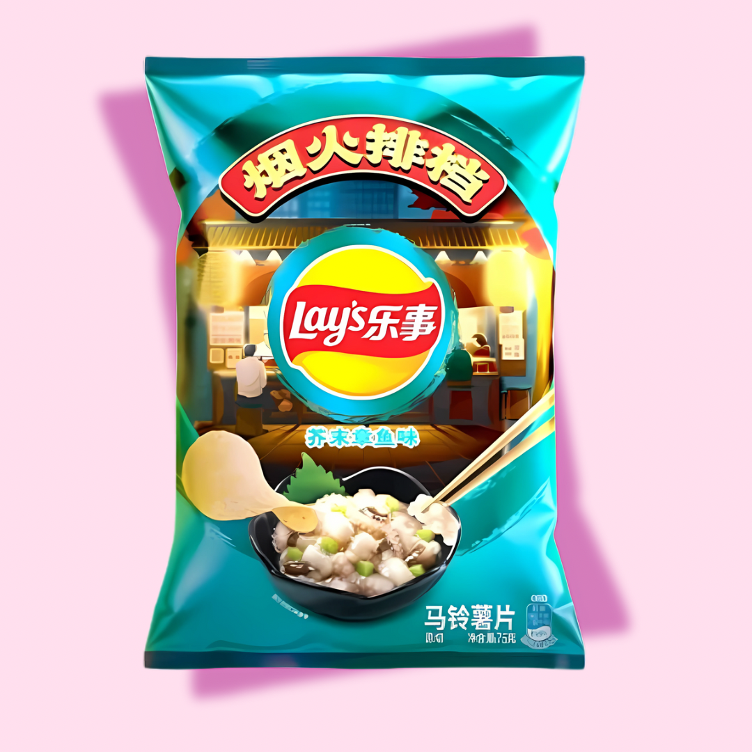 Lay’s Wasabi Octopus Flavored Potato Chips