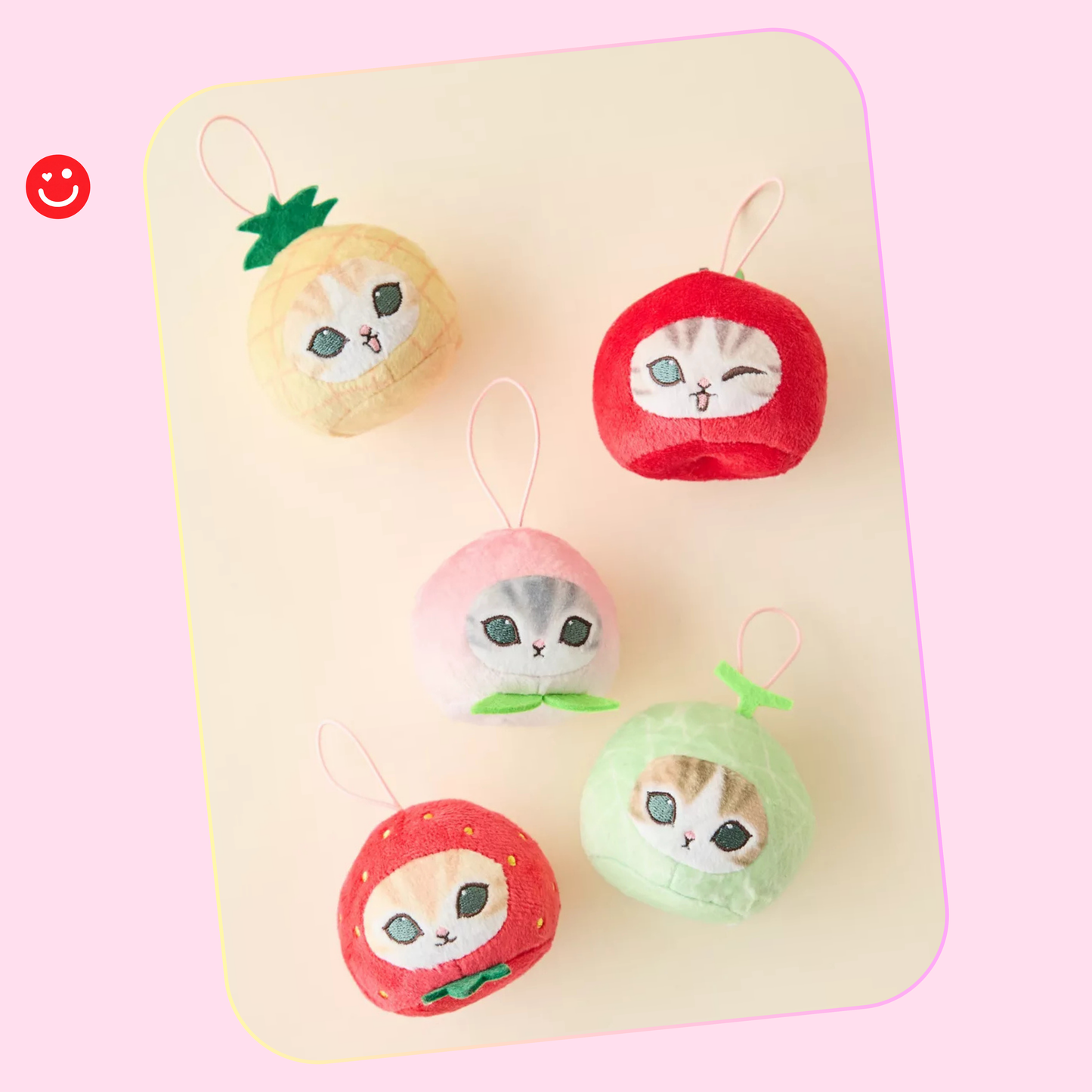 Mofusand Fresh Fruit Meow Face Blind Box Plushie Keychain