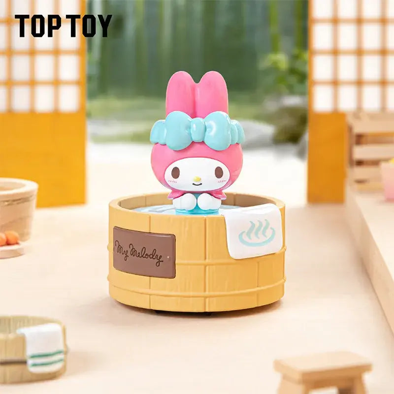 Top Toy Sanrio characters Spinning Hot Spring Series Figures Blind Box