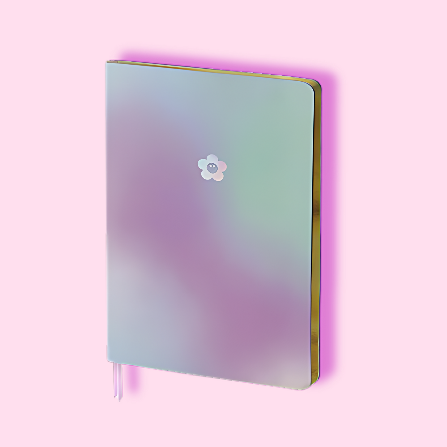 Hologram Flower Gilded Edge Notebook