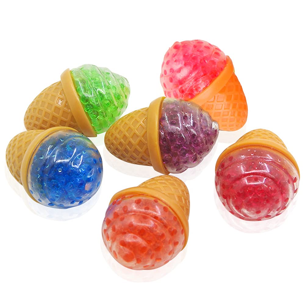 Kawaii Squishy Ice Cream Squeezy Bead Sensory Toy