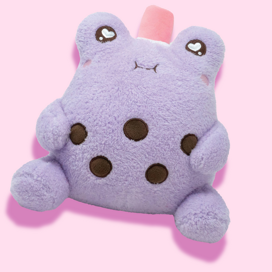 Purple Drink Kawaii Boba Wawa Frog Plushie