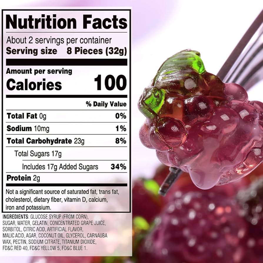 Amos 4D Fruit Gummy - Grape Burst Juice Filled