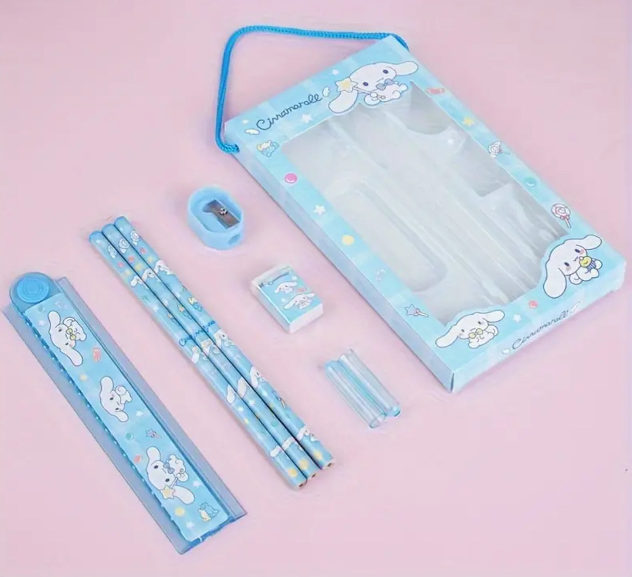 Sanrio Characters Kawaii Stationary 8 Piece Supply Kit