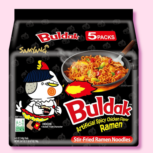 Samyang Buldak 5 Pack Original Spicy Chicken Ramen