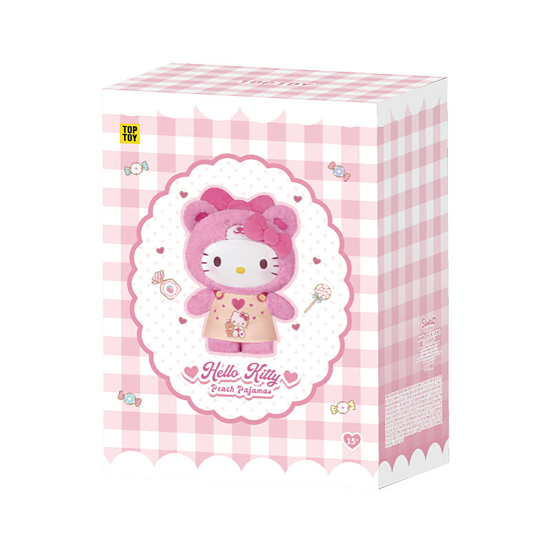 Top Toy Sanrio Hello Kitty Peach Caramel Pajama Plush