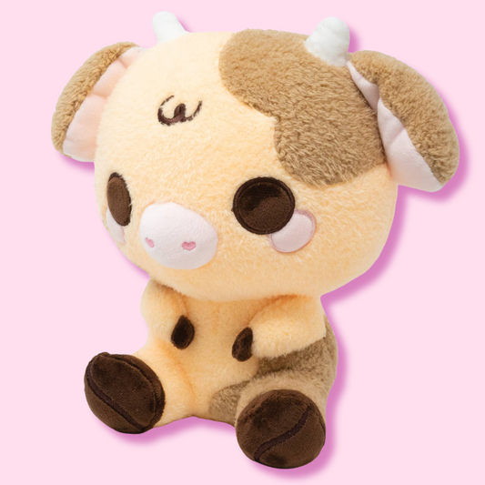 Kawaii Moocha the Coffee Cow Cute Fluffy Plushie