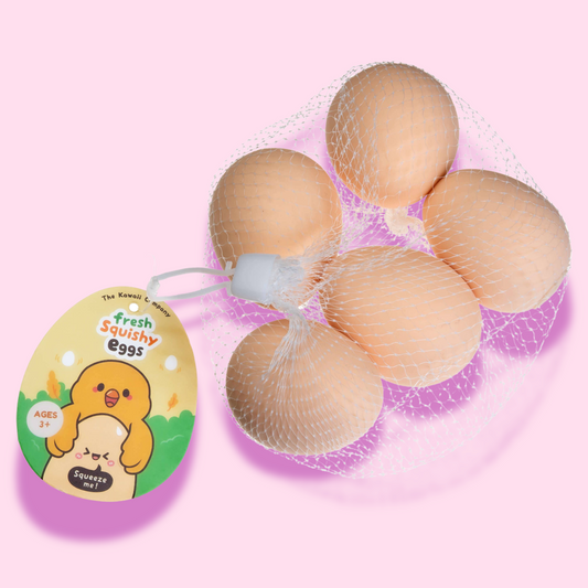 Kawaii Vegetable Market Fresh Squishy Eggs Sensory Toy