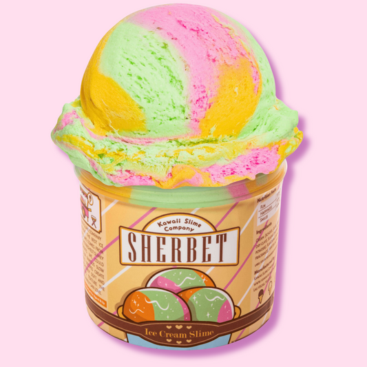 Kawaii Slime Co. Sherbet Scented Ice Cream Pint Slime