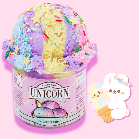 Kawaii Slime Co. Unicorn Scented Ice Cream Pint Slime