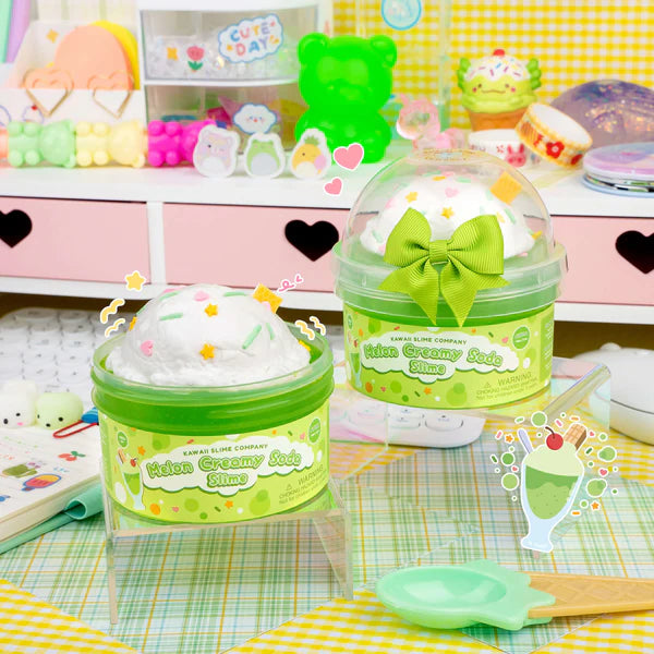 Kawaii Slime. Co. Melon Creamy Soda 2 in 1