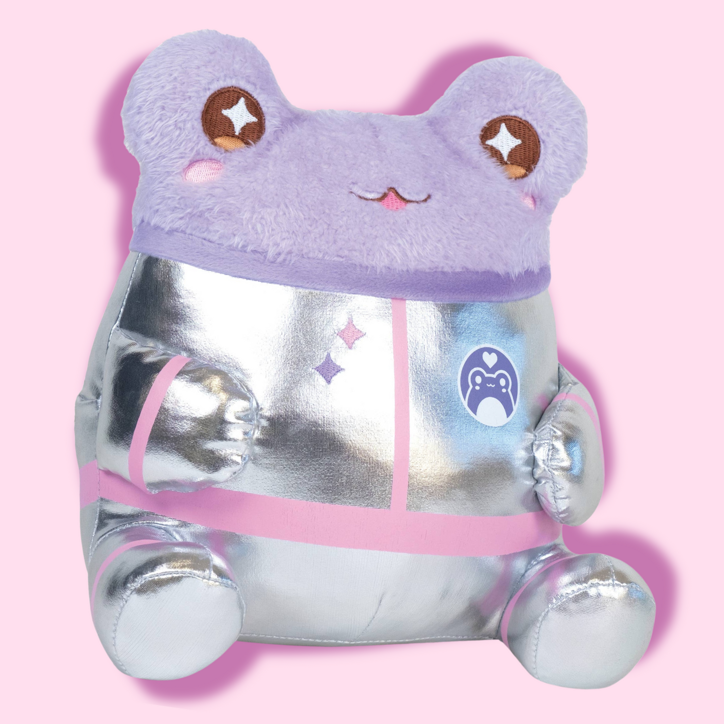 Cute Kawaii Soft Animal Frog Plush Astronaut Wawa Purple