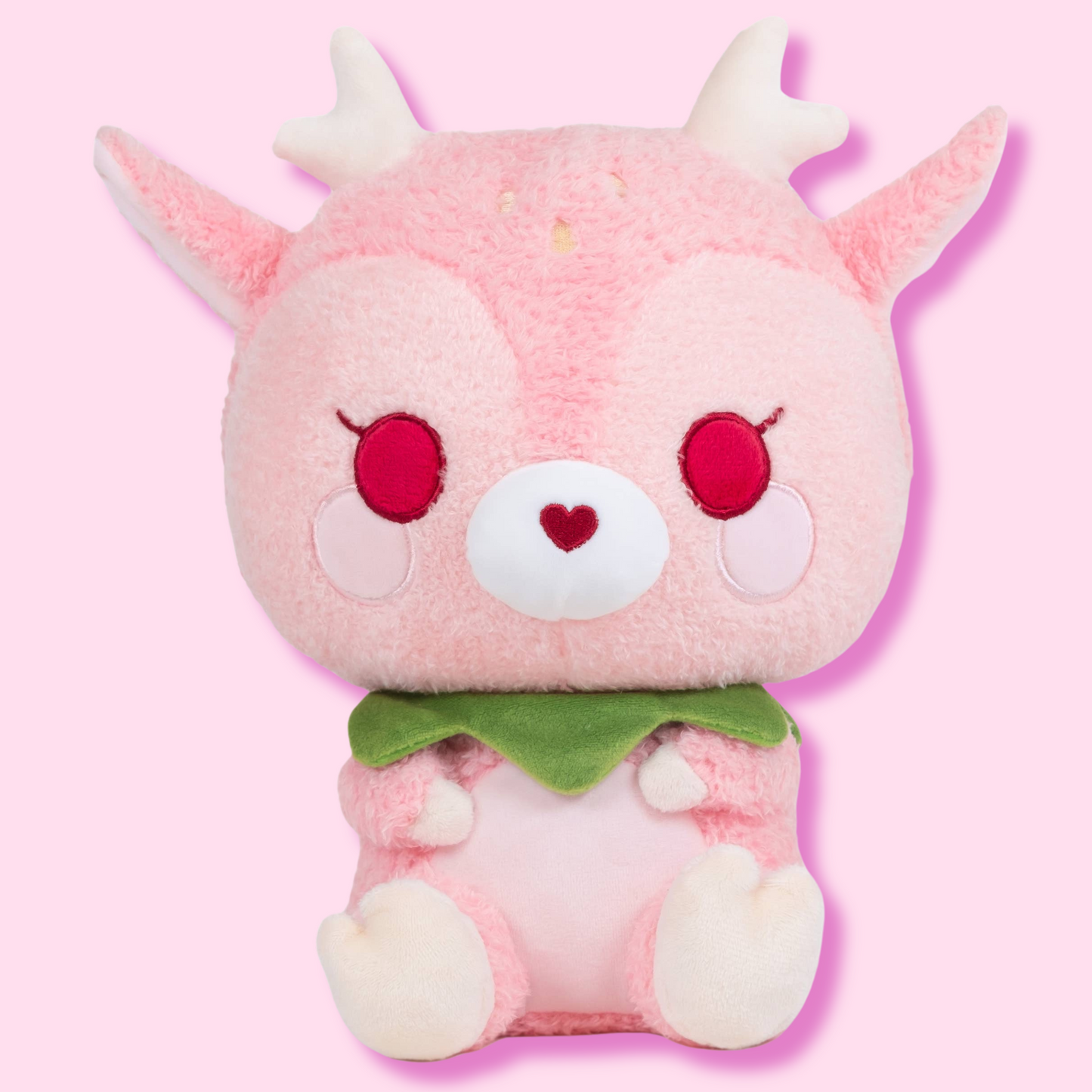 Cute Kawaii Soft Pink Dearie the Strawberry Dear Plush