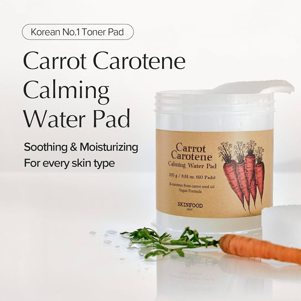 SKINFOOD Carrot Carotene Calming Water Pad Tavel Size 2 Pads