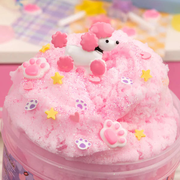 Kawaii Slime Co. Fuzzy Pink Poodle Cloud Slime