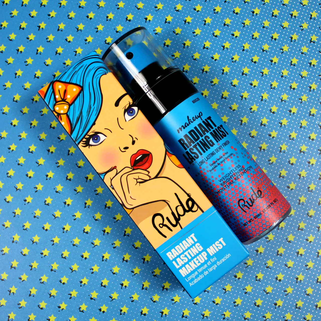 RUDE Radiant Lasting Mist, Long Lasting Dewy Finish