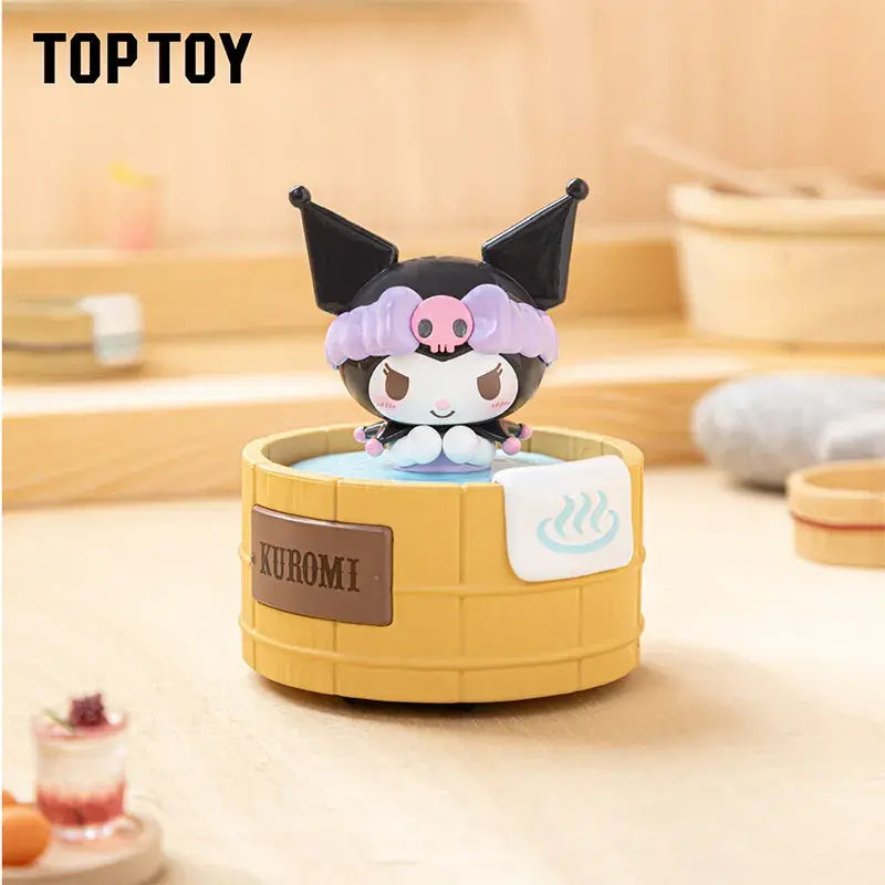 Top Toy Sanrio characters Spinning Hot Spring Series Figures Blind Box