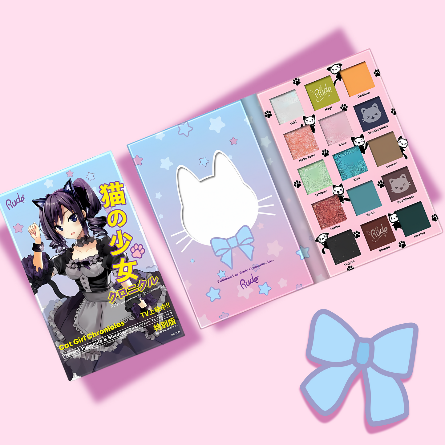 Manga Collection Pressed Pigments & Shadows Palette - Cat Girl Chronicles