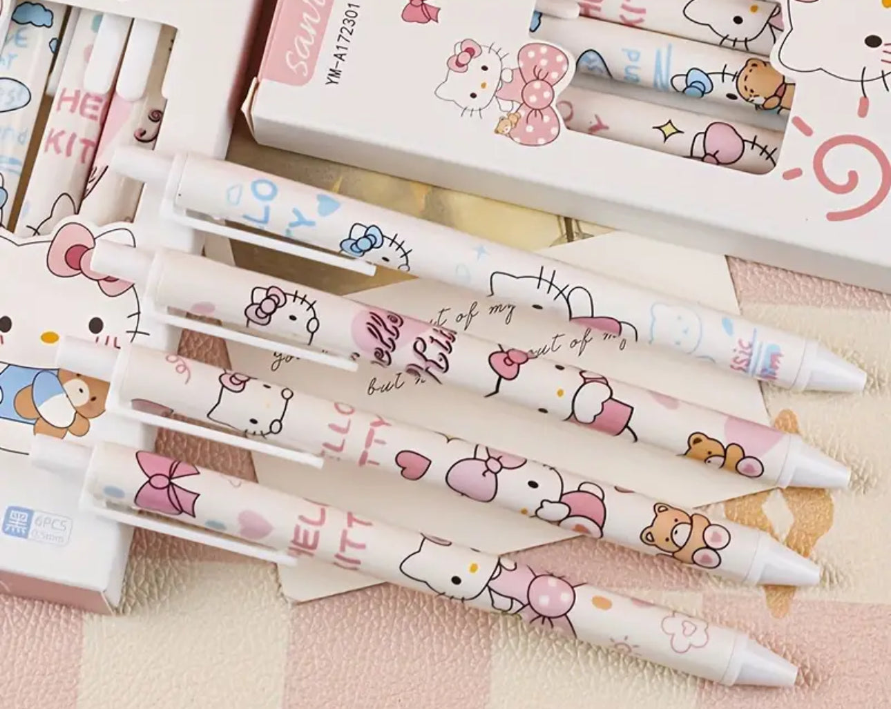 Sanrio Hello Kitty 6 Pack Pen Set