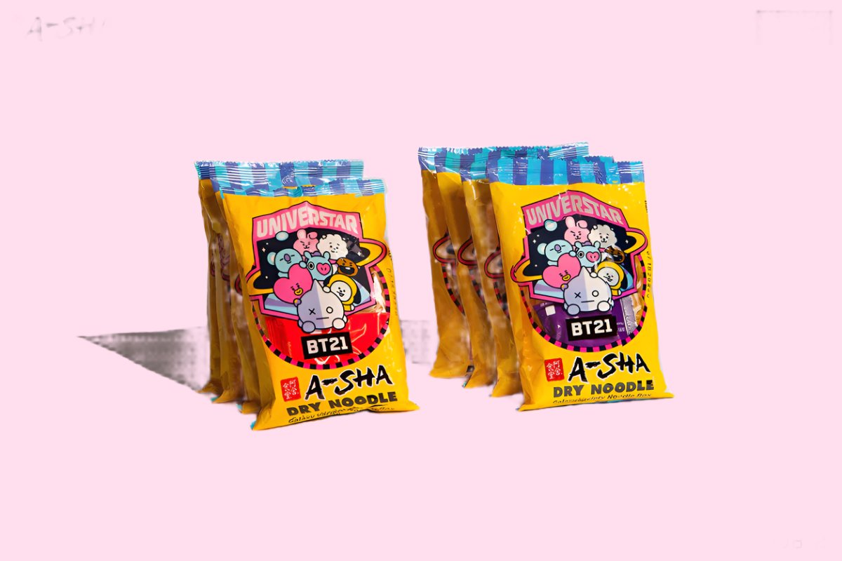 A-Sha x BT21 Galaxy Instant Noodles 1 Pack