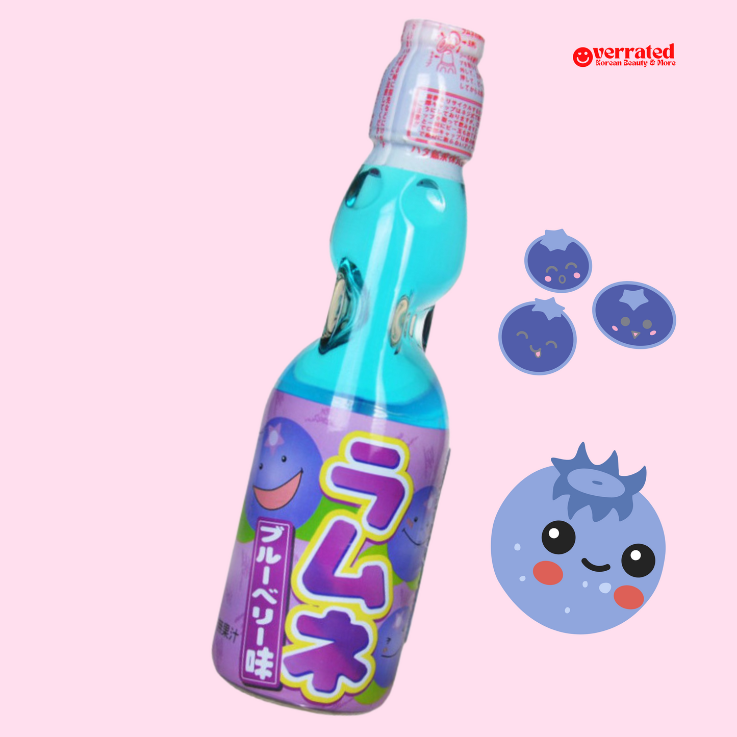 RAMUNE Blueberry-flavored carbonated soft drink