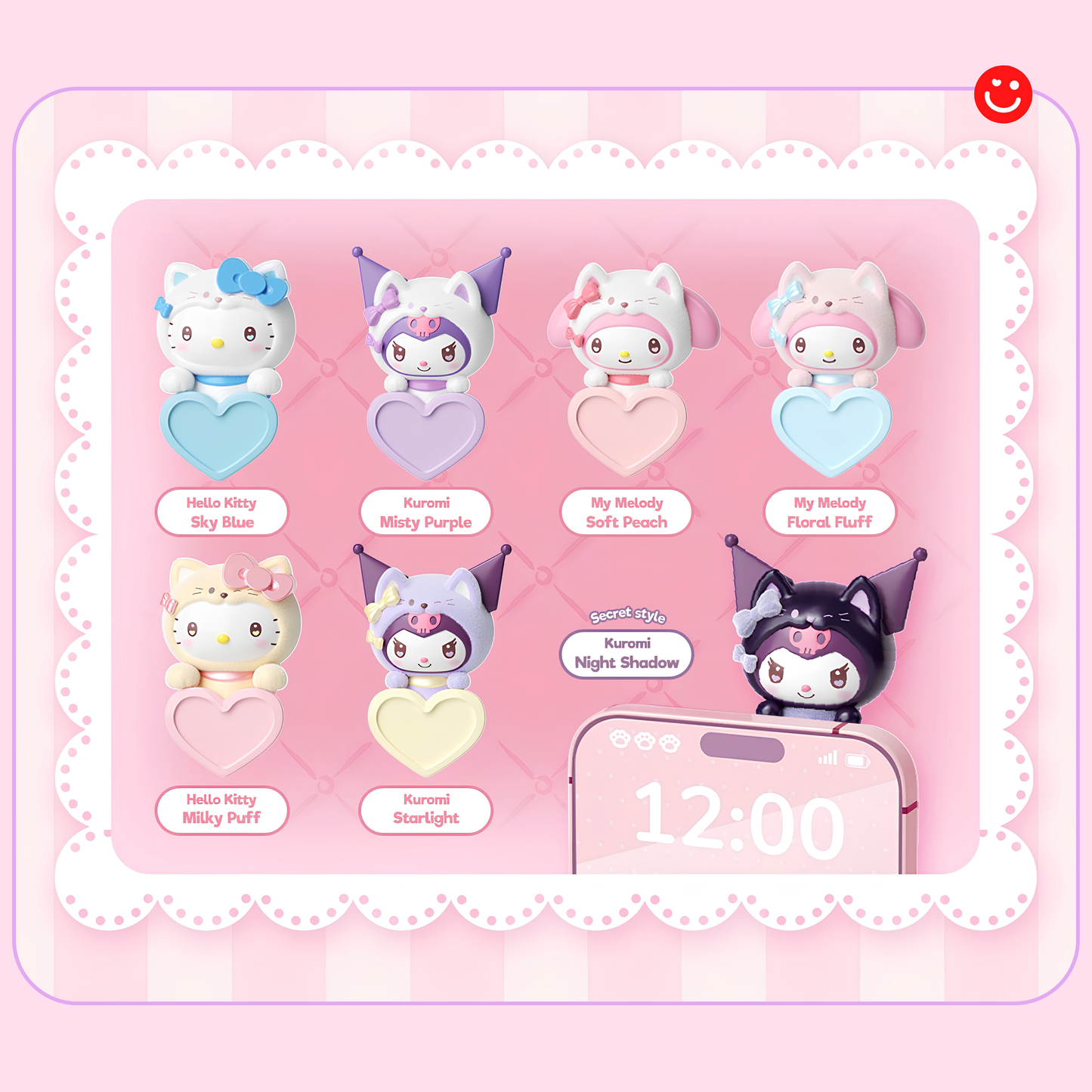 Moetch x Sanrio Characters Guardian Meow Squad Series Lying Bean Blind Box