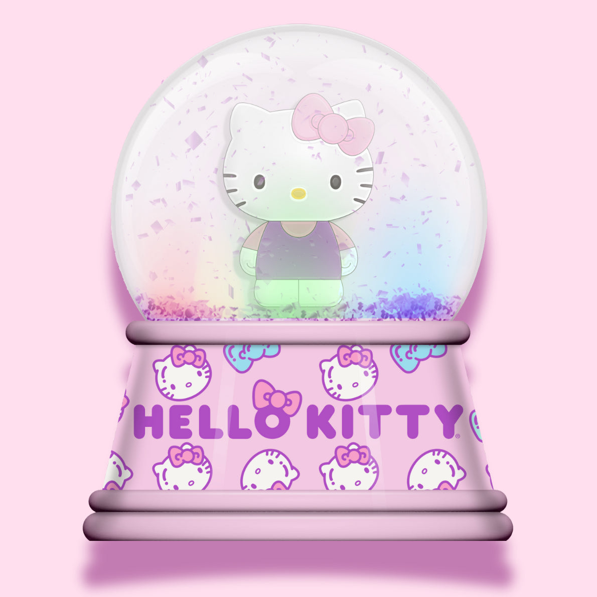 Hello Kitty 100mm Light Up Snow Globe