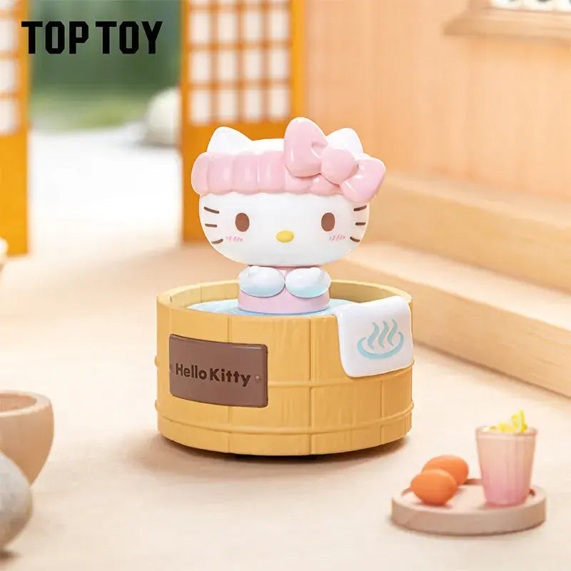 Top Toy Sanrio characters Spinning Hot Spring Series Figures Blind Box