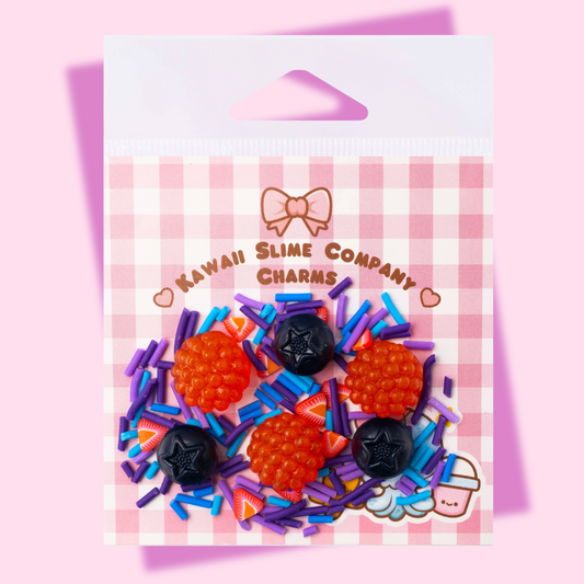 Kawaii Slime Toppers Berry Splash Slime Toppings Charm Bag