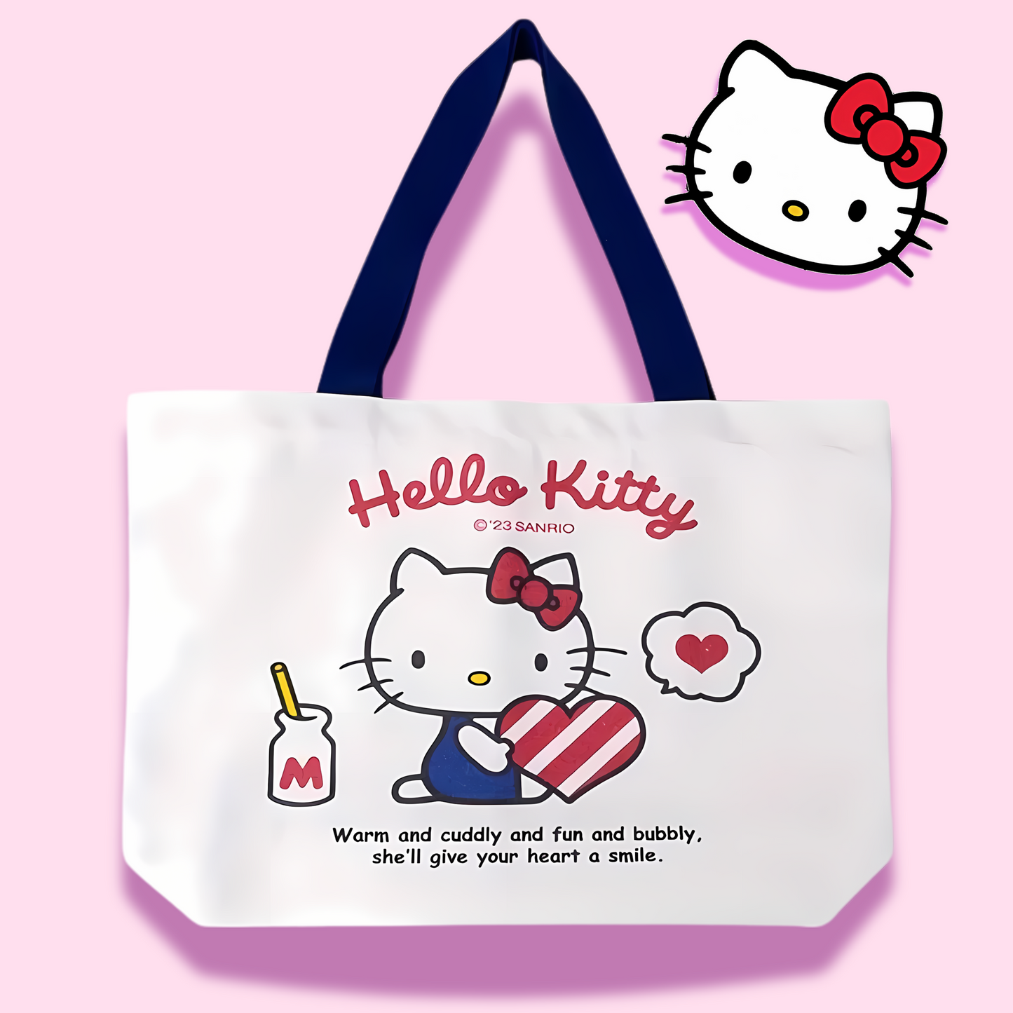 Sanrio Hello Kitty & Friends Heavyweight Canvas Tote with Zipper