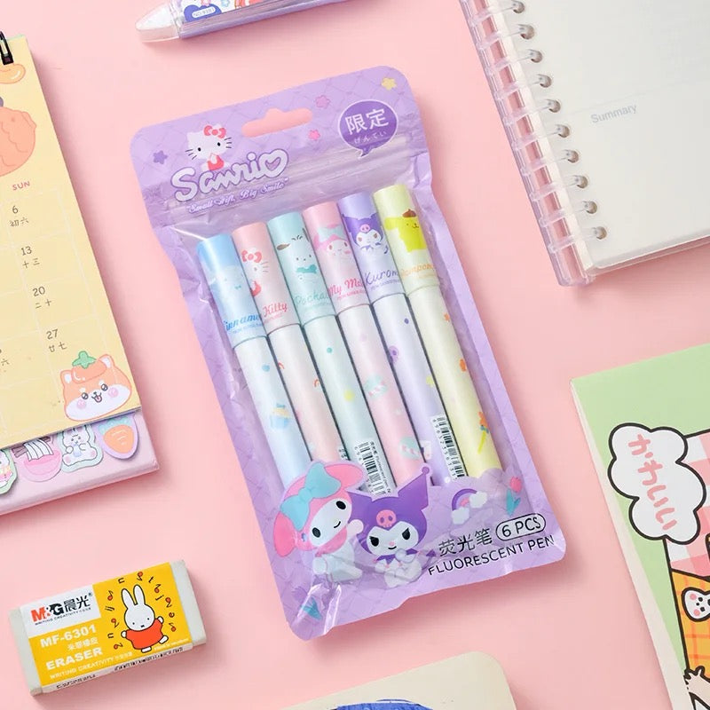 Sanrio 6pcs Higlighter