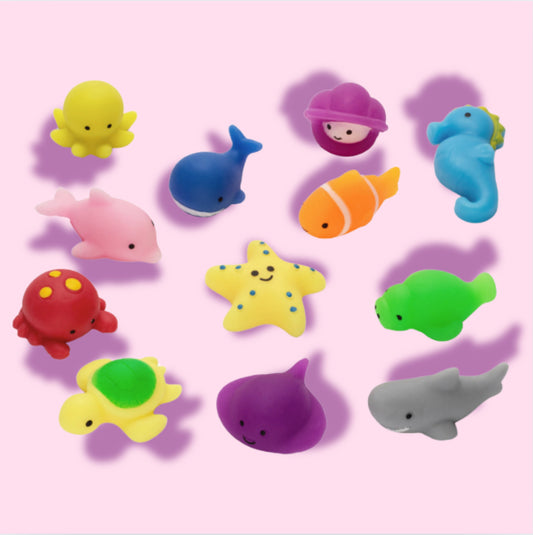 Kawaii Marine Pals Aquatic Mini Mochi Squishy Slime Topper