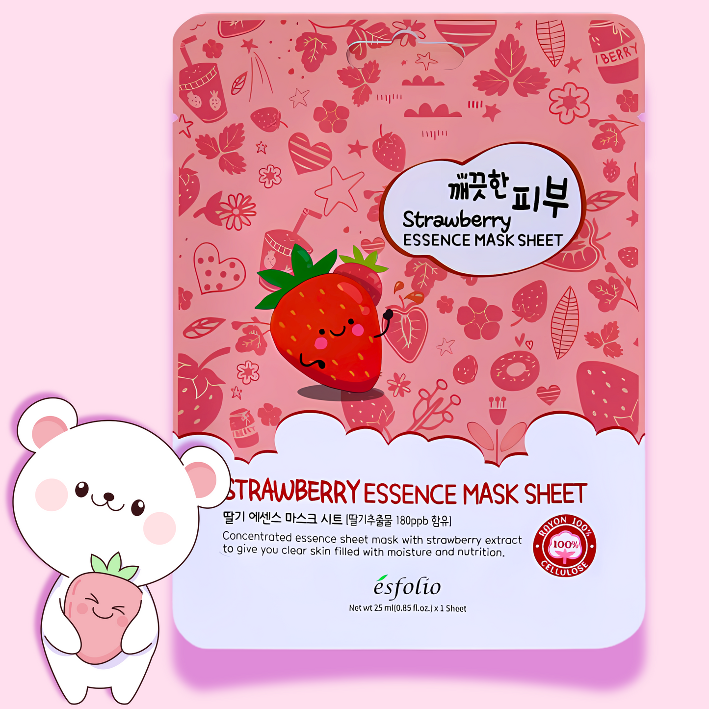 Esfolio Essence Mask Sheet Strawberry