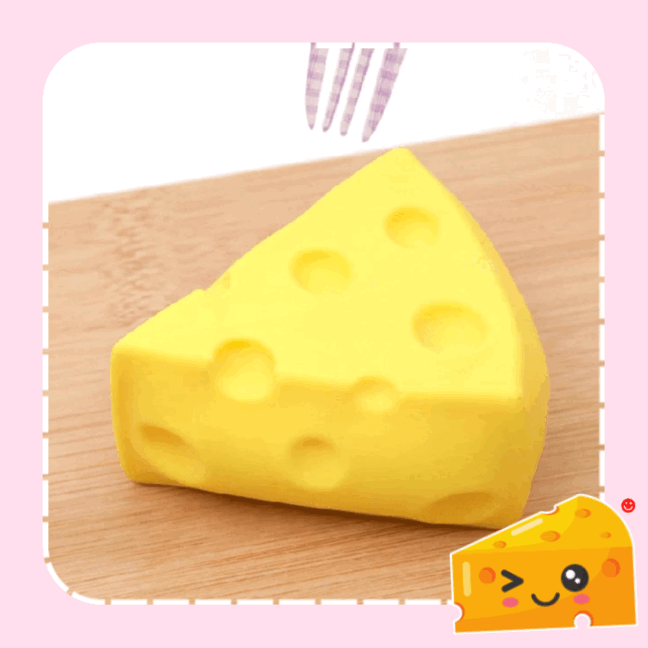 Kawaii Market Cheese Shaped Squishy Sensory Toy