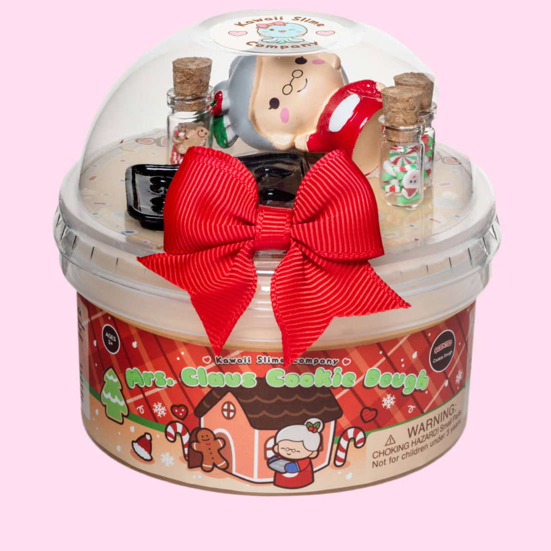 Kawaii Slime Co. Mrs. Claus' Cookie Dough Clay-Dough Slime