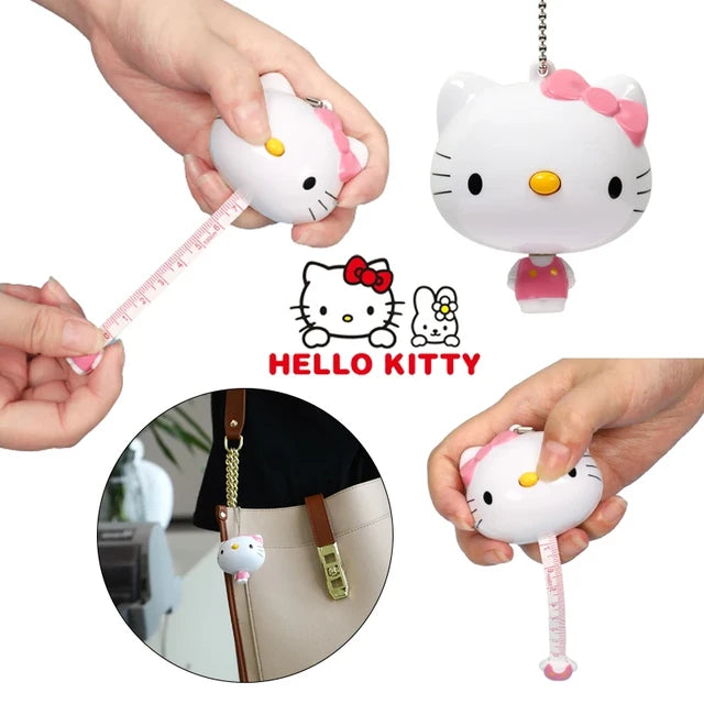 Sanrio Hello Kitty Kawaii Measuring Tape Keychain